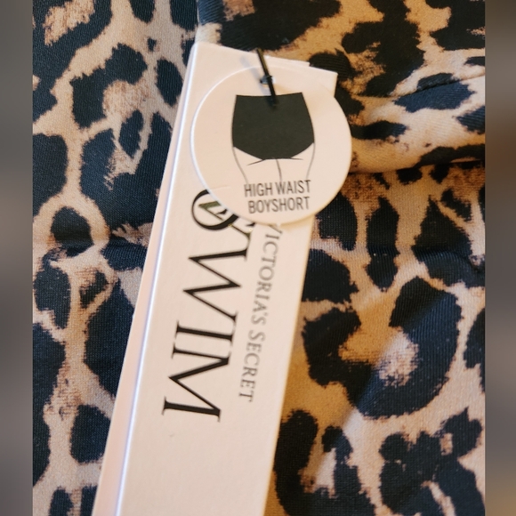 40D/XXL VS Swim Sexy Tee Bikini Top Side Tie Bikini Set Leopard - Picture 5 of 6